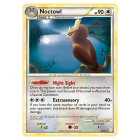 Noctowl #8 HeartGold & SoulSilver Holo (NM)