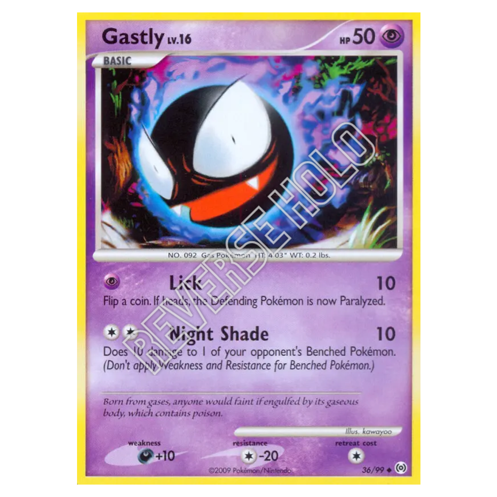 Gastly #36 Arceus Reverse Holo (EXC)