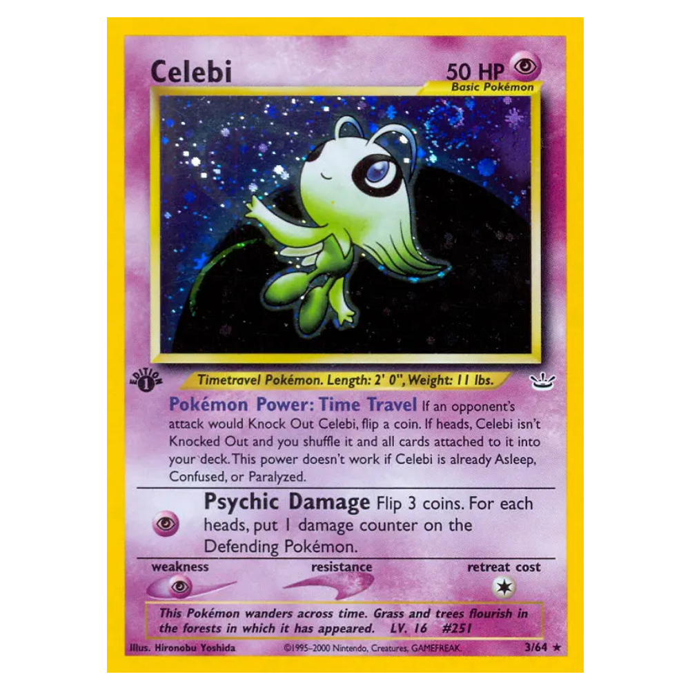 Celebi #3 Neo Revelation Holo (GOOD)