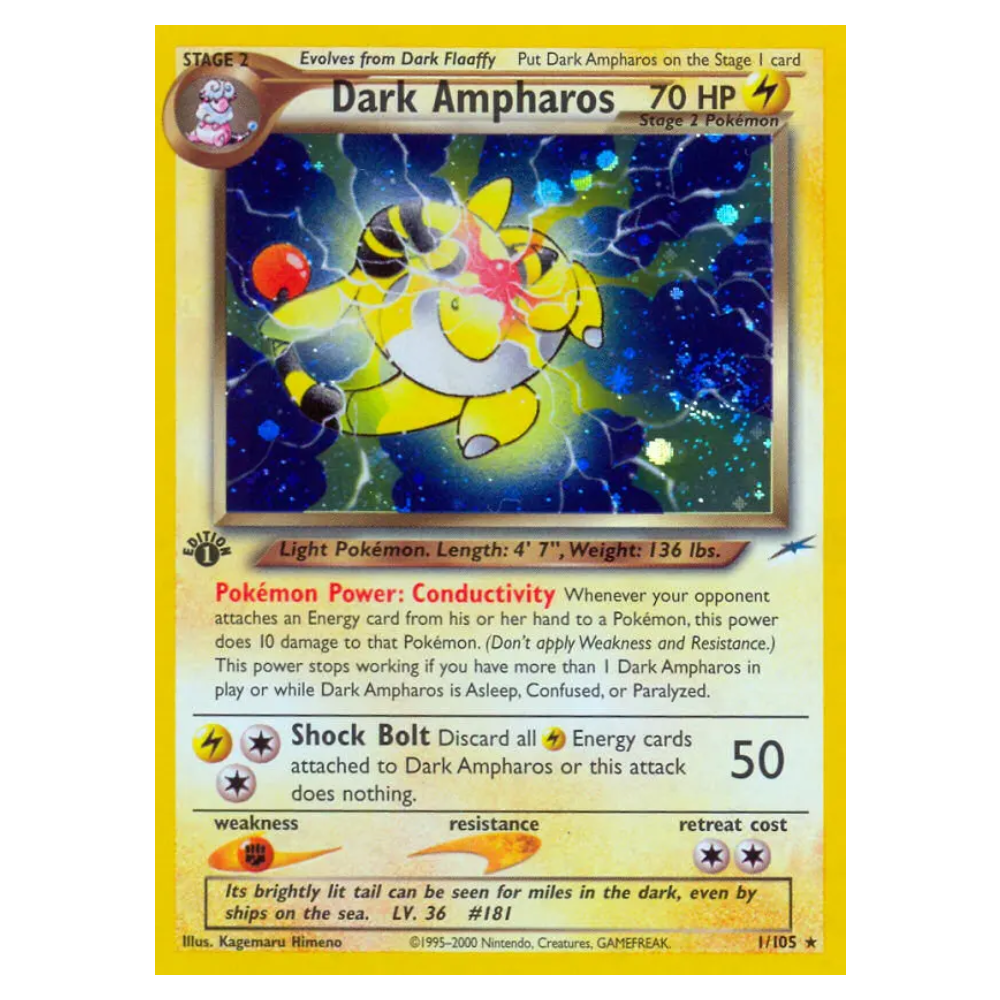 Dark Ampharos #1 Neo Destiny Holo (PL)