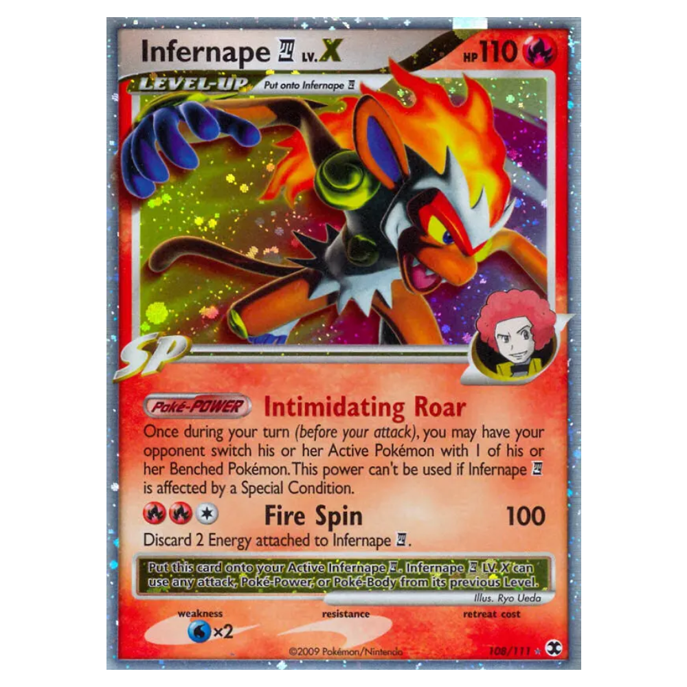 Infernape E4 LV.X #108 Rising Rivals (EXC-)