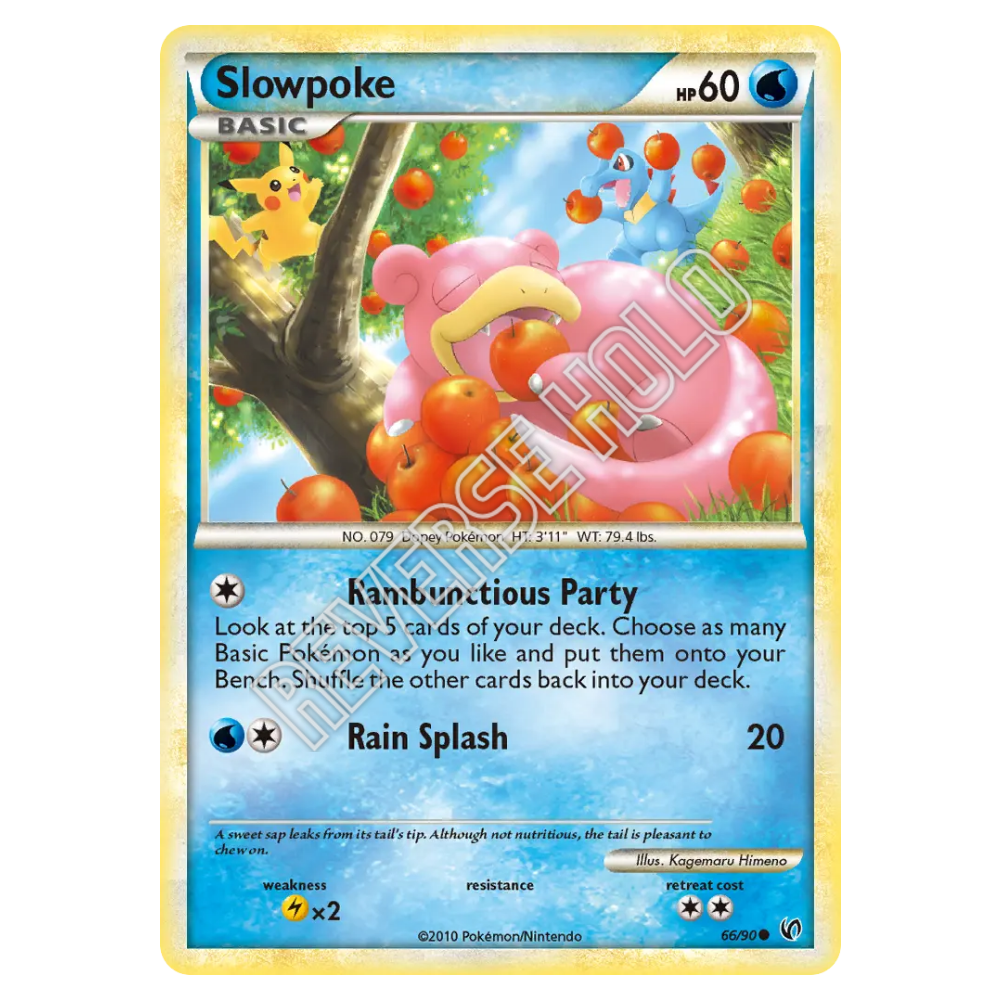 Slowpoke #66 HS - Undaunted Reverse Holo (LP-)