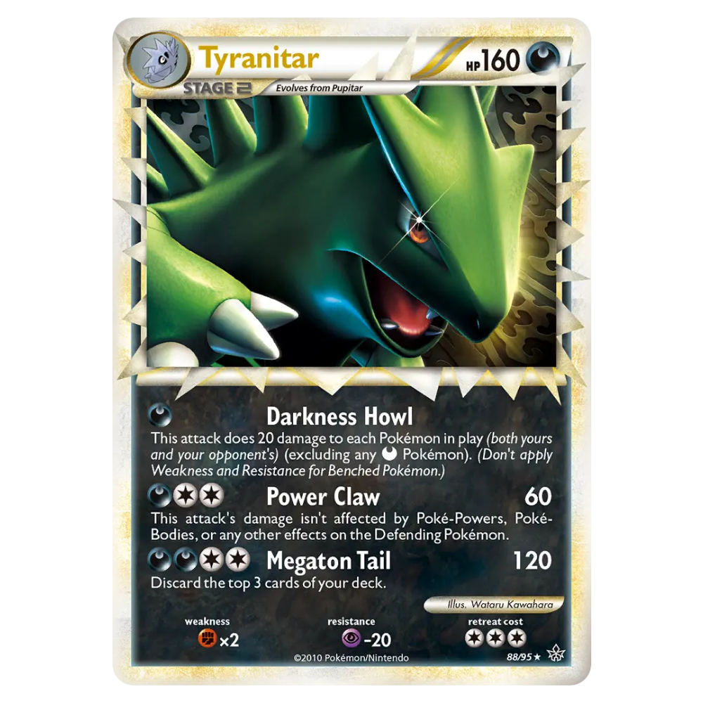 Tyranitar #88 HS - Unleashed (HP)