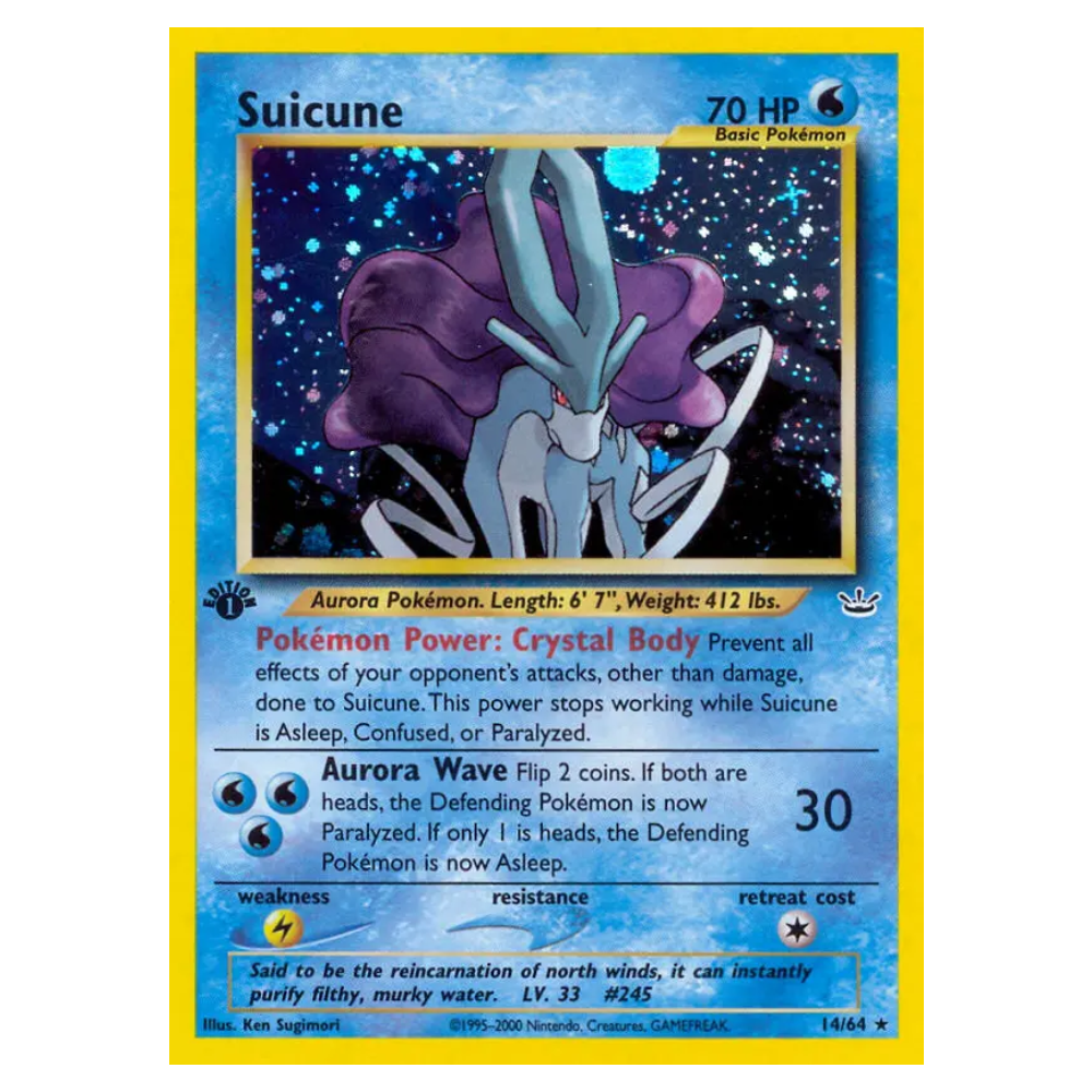 Suicune #14 Neo Revelation Holo (HP-)