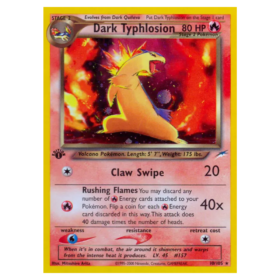 Dark Typhlosion #10 Neo Destiny Holo (GOOD)