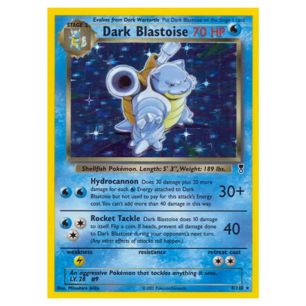 Dark Blastoise #4 Legendary Collection Holo (LP)