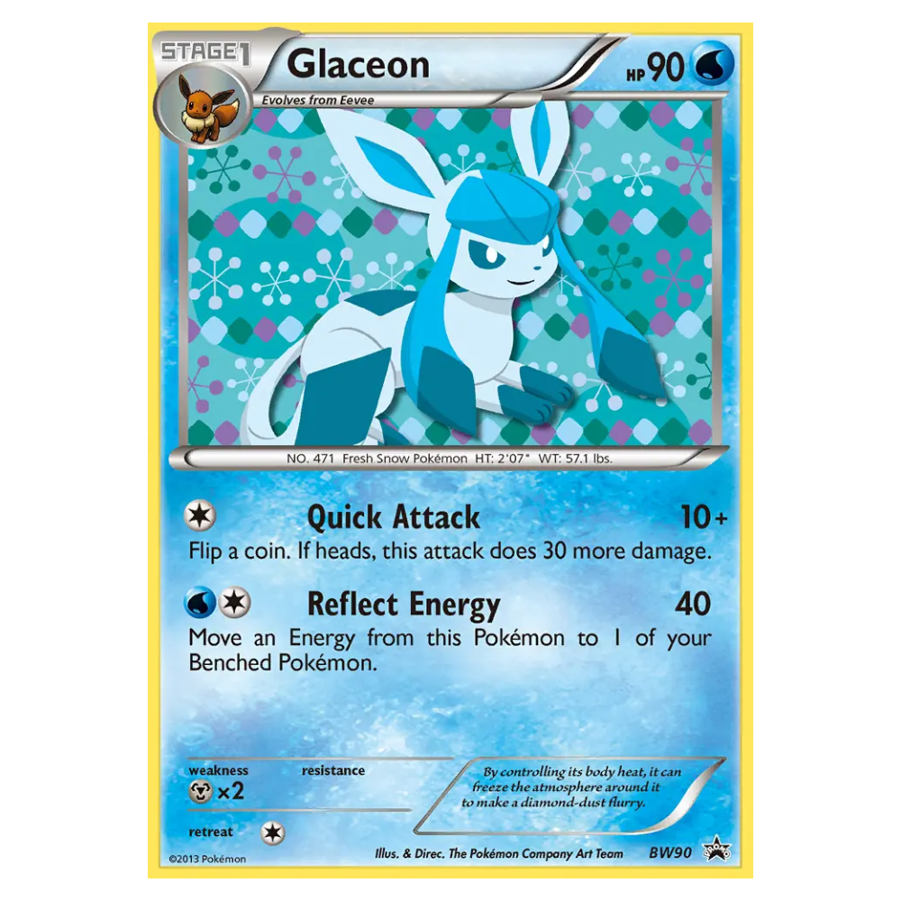 Glaceon #BW90 BW Black Star Promos (EXC+)