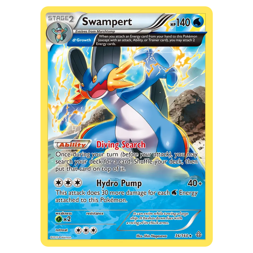 Swampert #36 Primal Clash (EXC+)