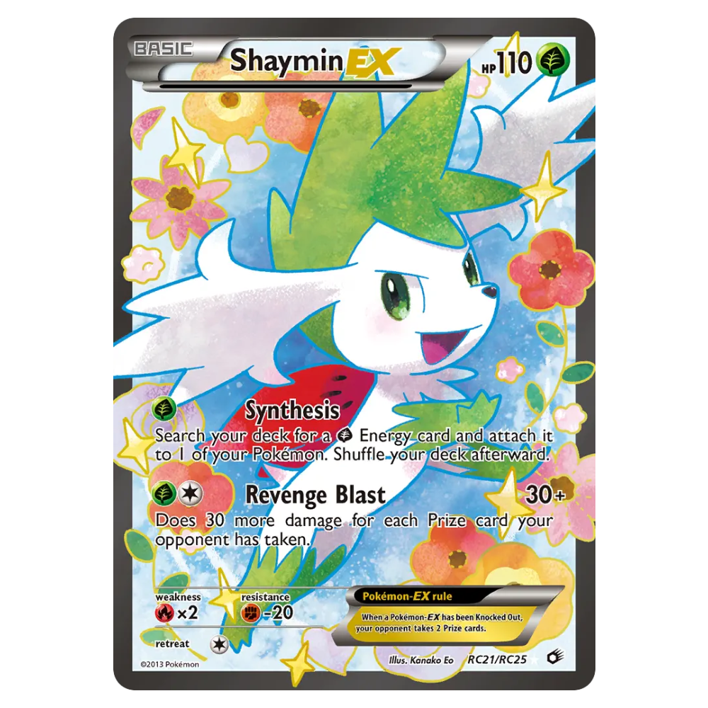 Shaymin-EX #RC21 Legendary Treasures (GOOD)