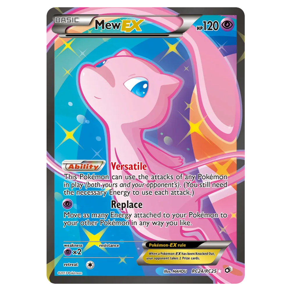 Mew-EX #RC24 Legendary Treasures Holo (GOOD+)