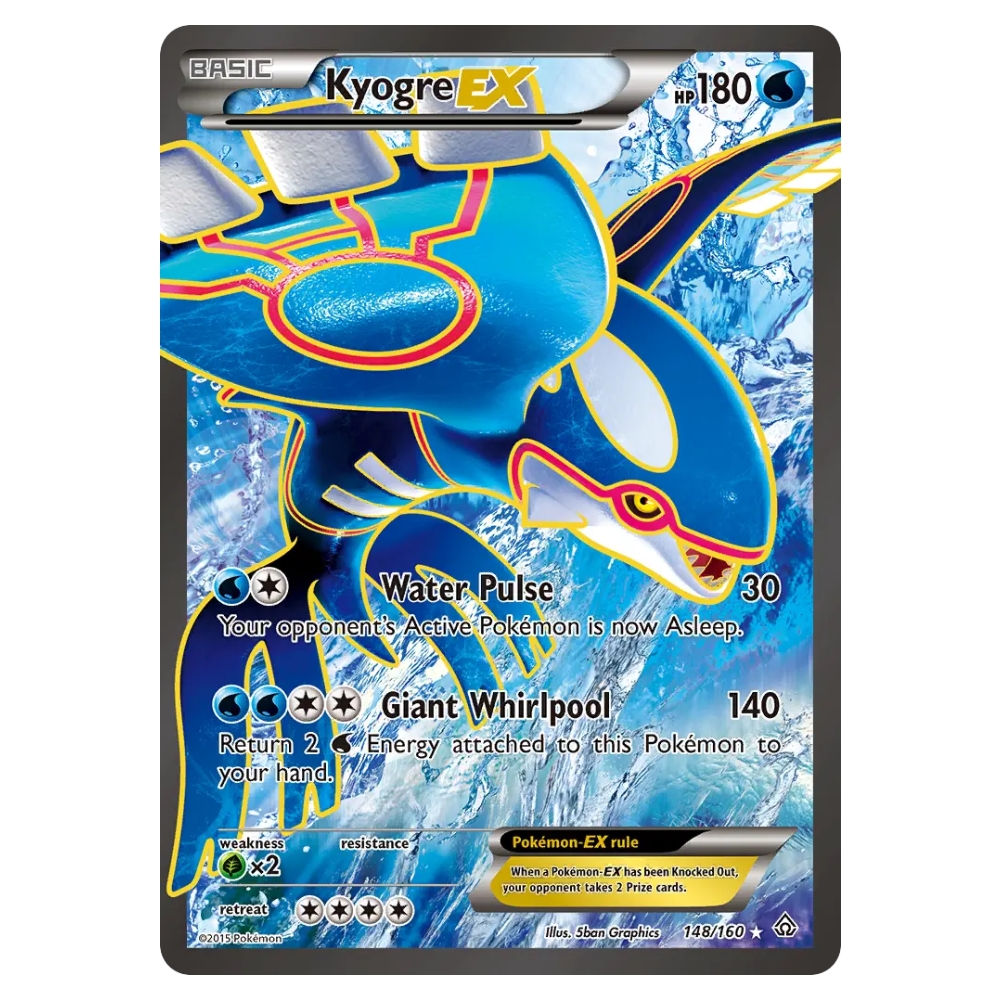 Kyogre-EX #148 Primal Clash (HP)